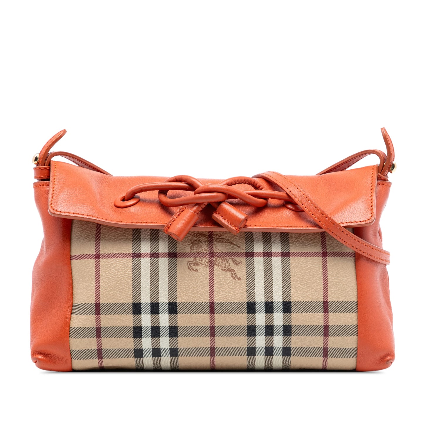 Burberry Haymarket Check Coated Canvas Leah Crossbody