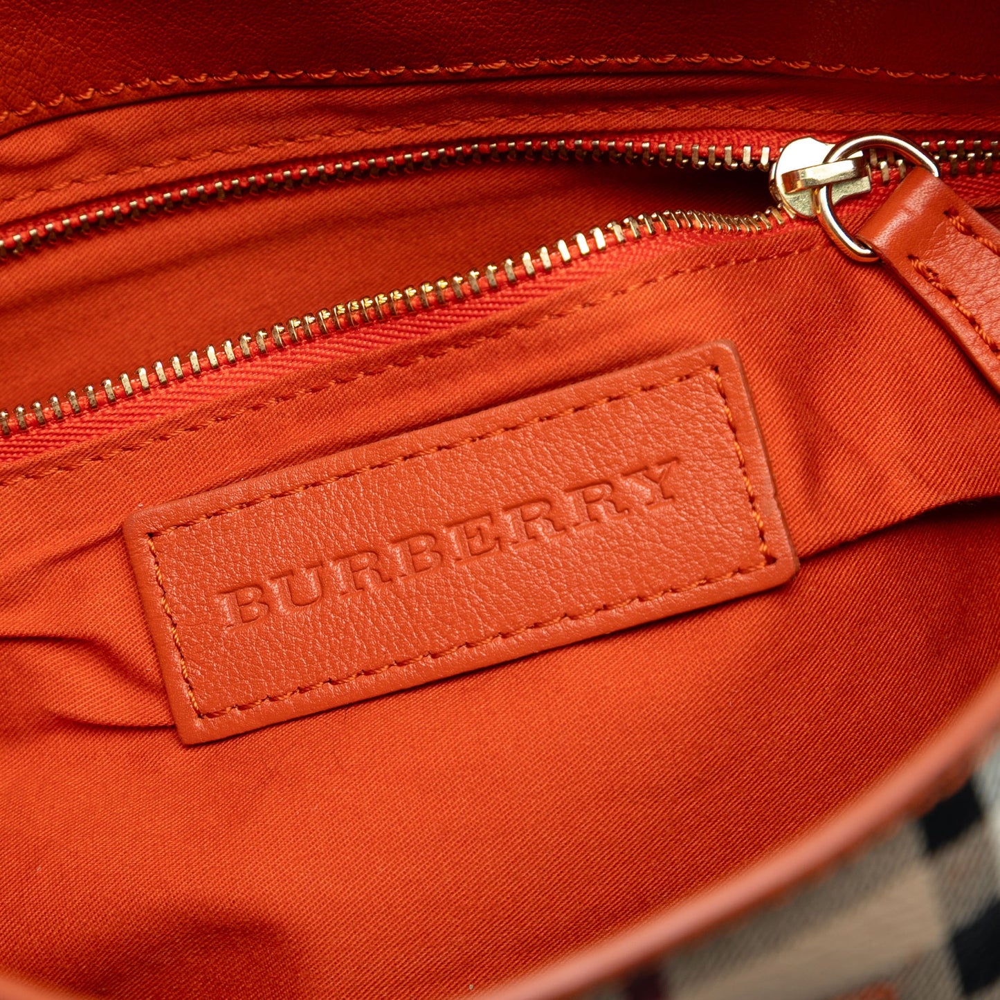 Burberry Haymarket Check Coated Canvas Leah Crossbody