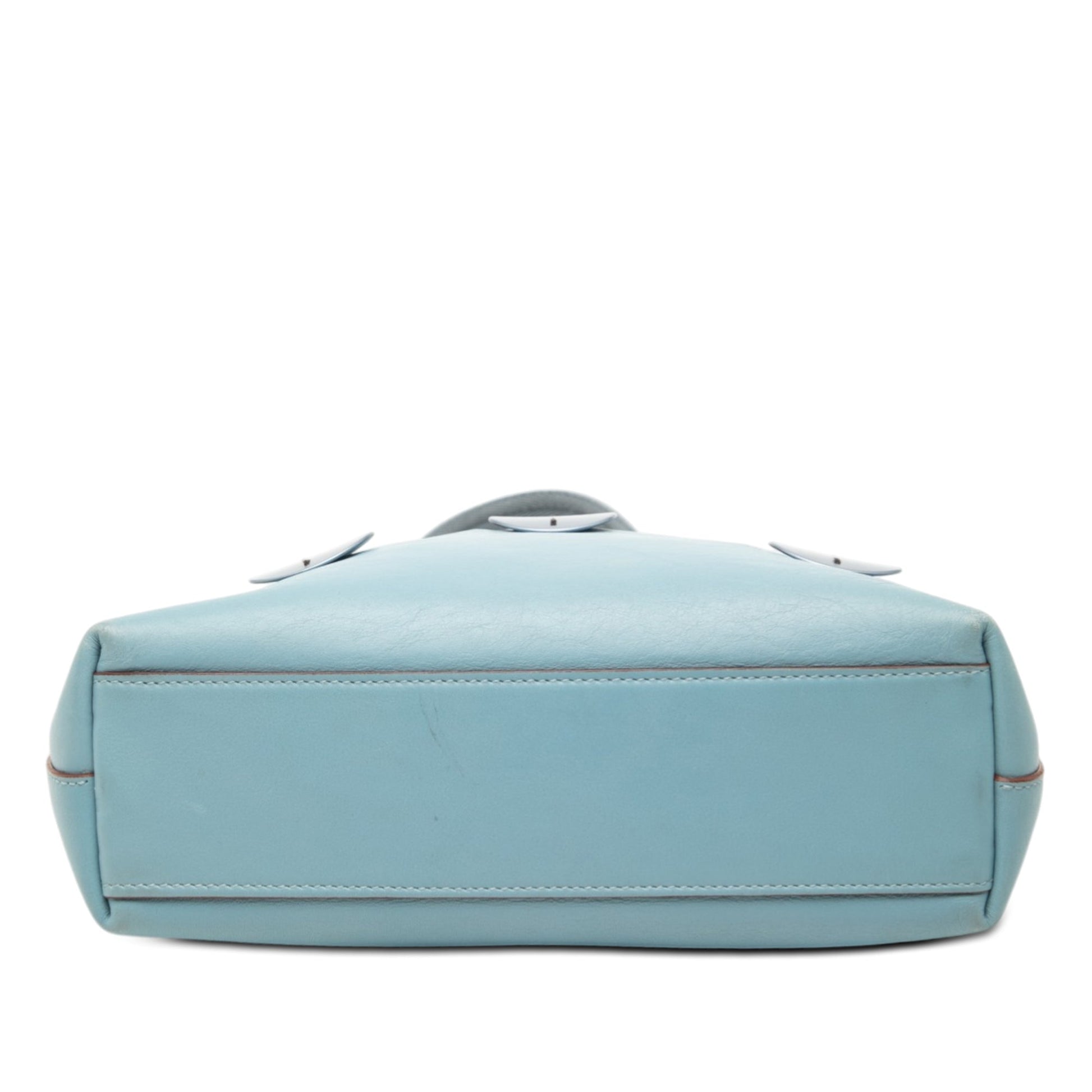 Perforated Embellished Leather Tote