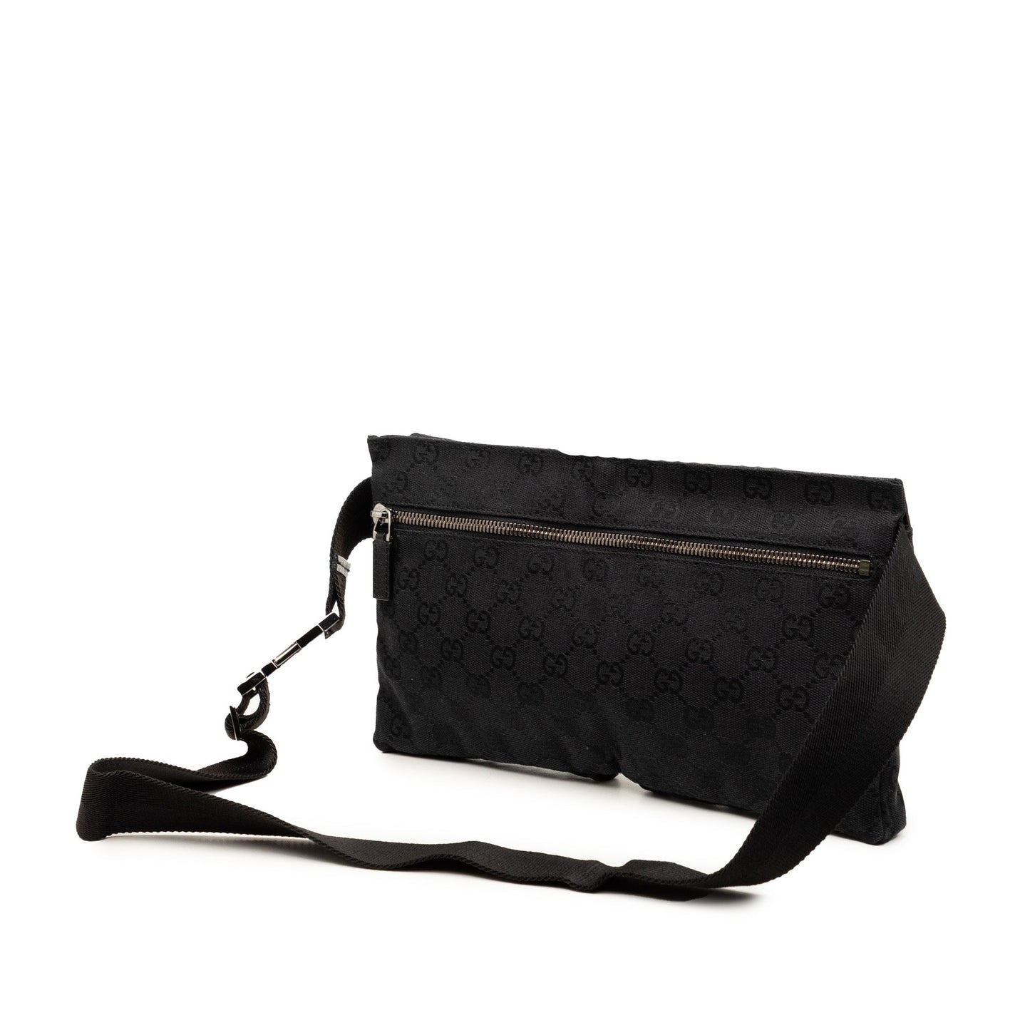 Gucci GG Canvas Double Pocket Belt Bag