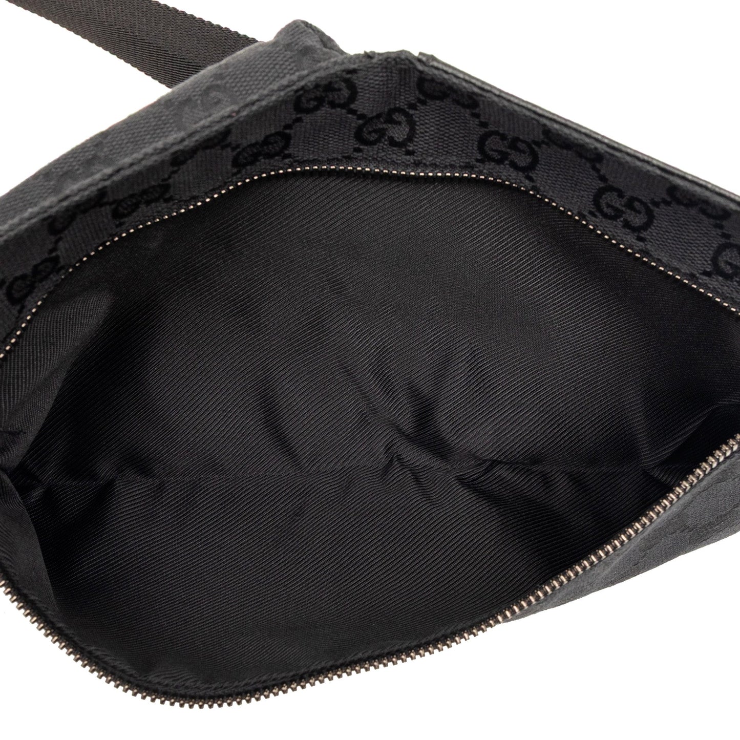 Gucci GG Canvas Double Pocket Belt Bag