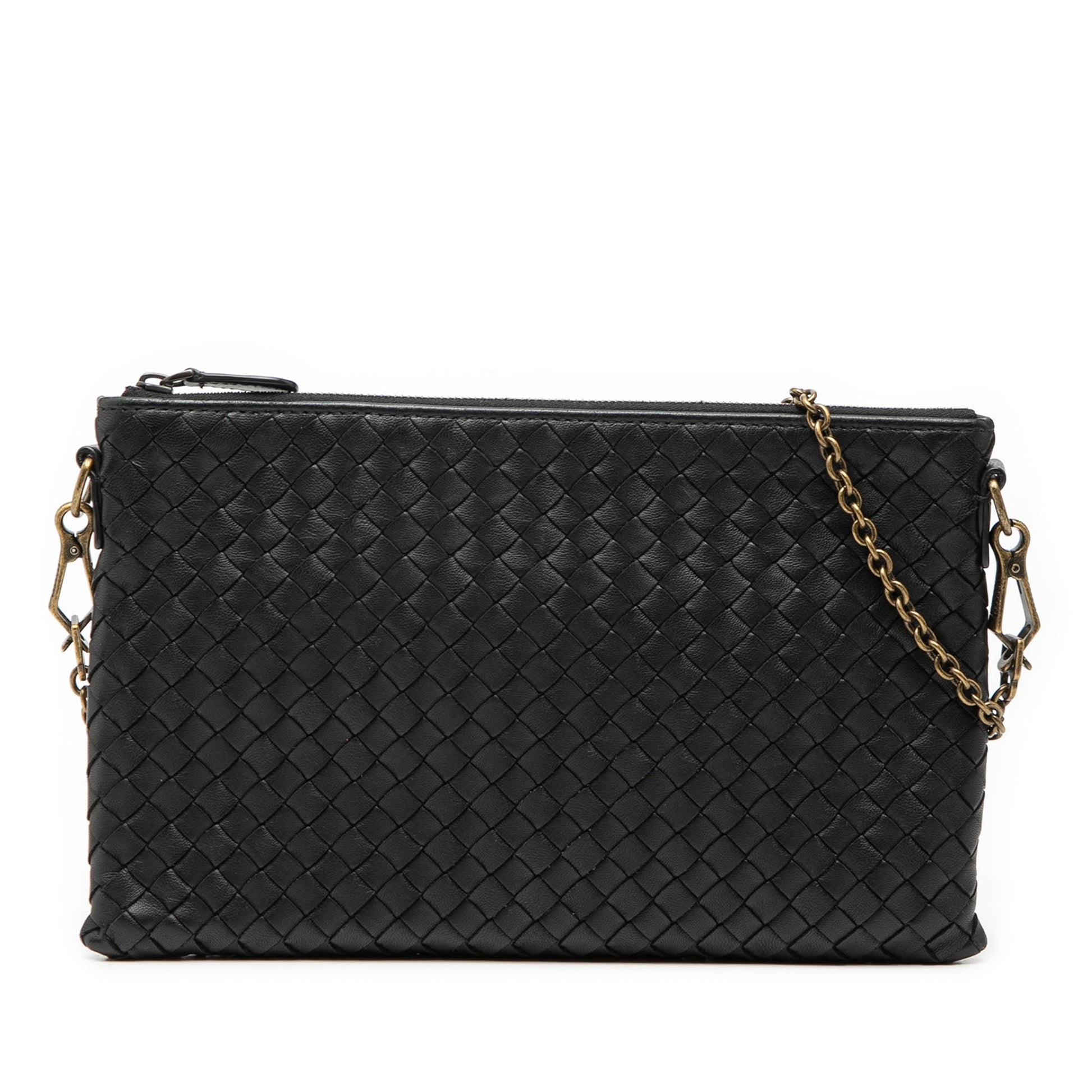 Bottega Veneta Nappa Intrecciato Chain Crossbody