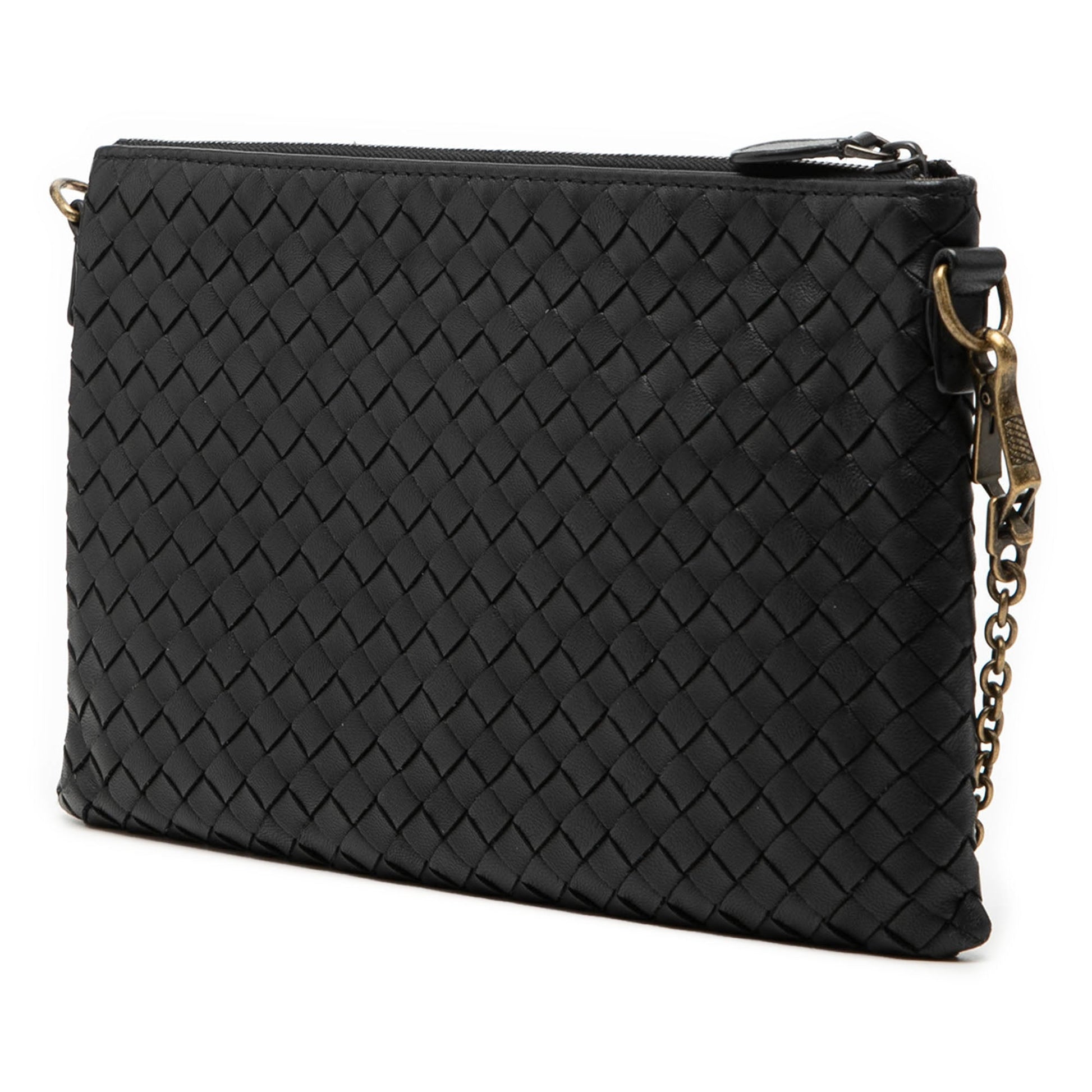 Bottega Veneta Nappa Intrecciato Chain Crossbody
