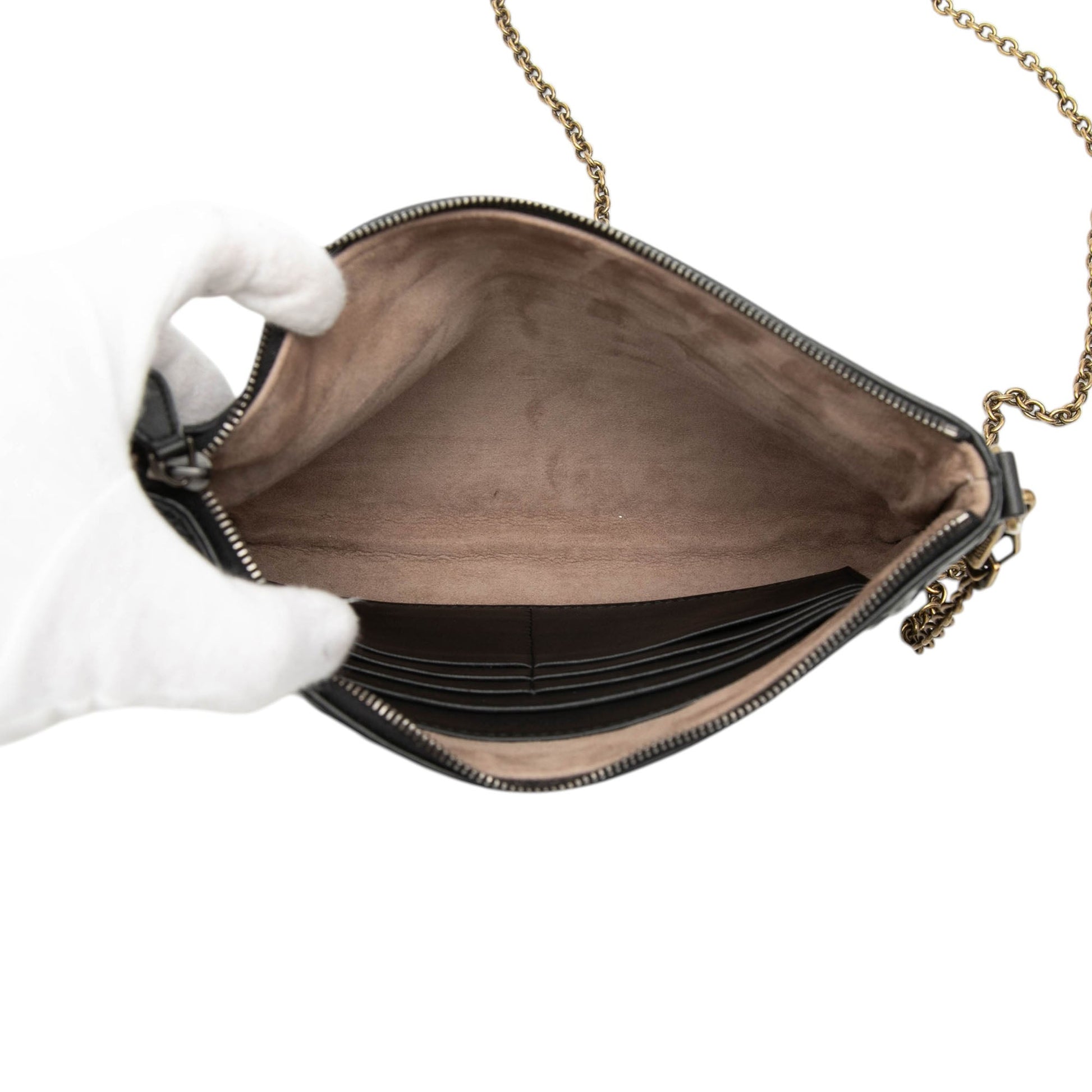 Bottega Veneta Nappa Intrecciato Chain Crossbody
