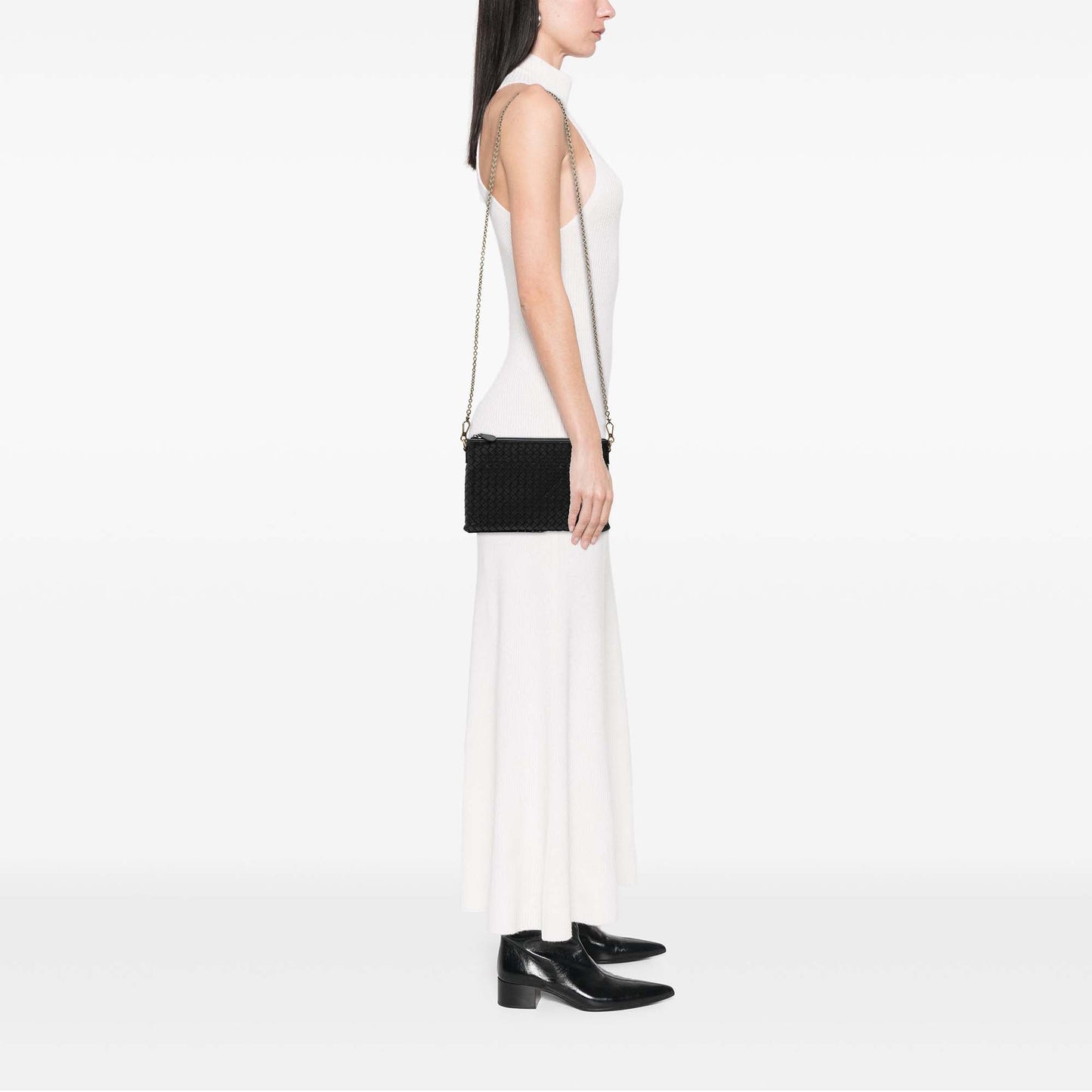 Bottega Veneta Nappa Intrecciato Chain Crossbody
