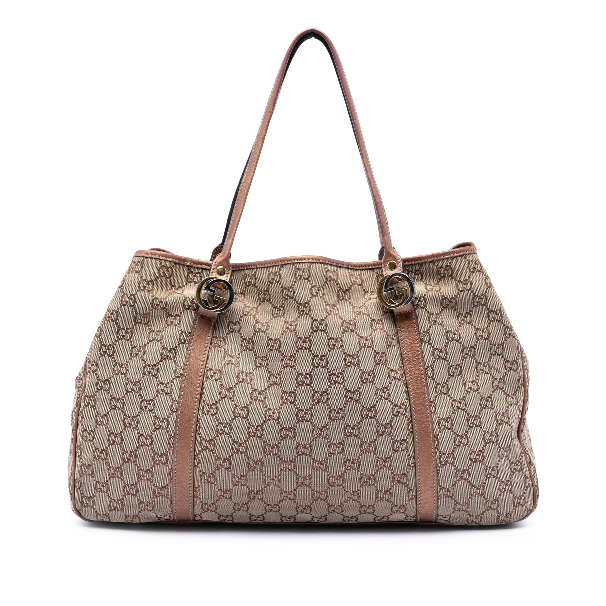 Gucci Large GG Canvas Twins Tote