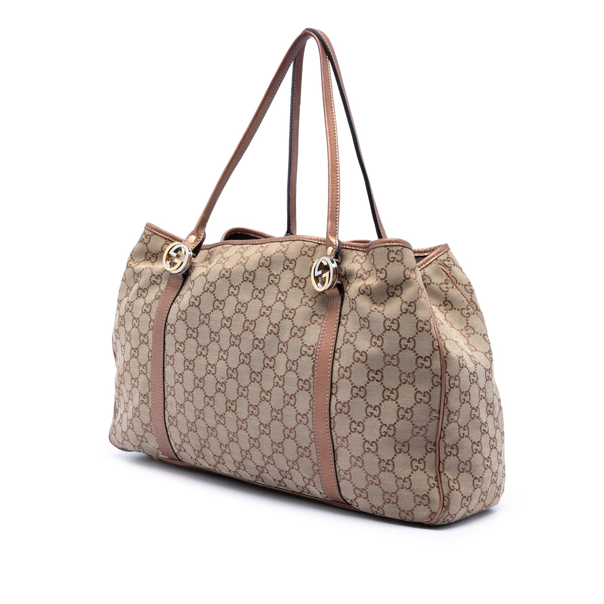 Gucci Large GG Canvas Twins Tote
