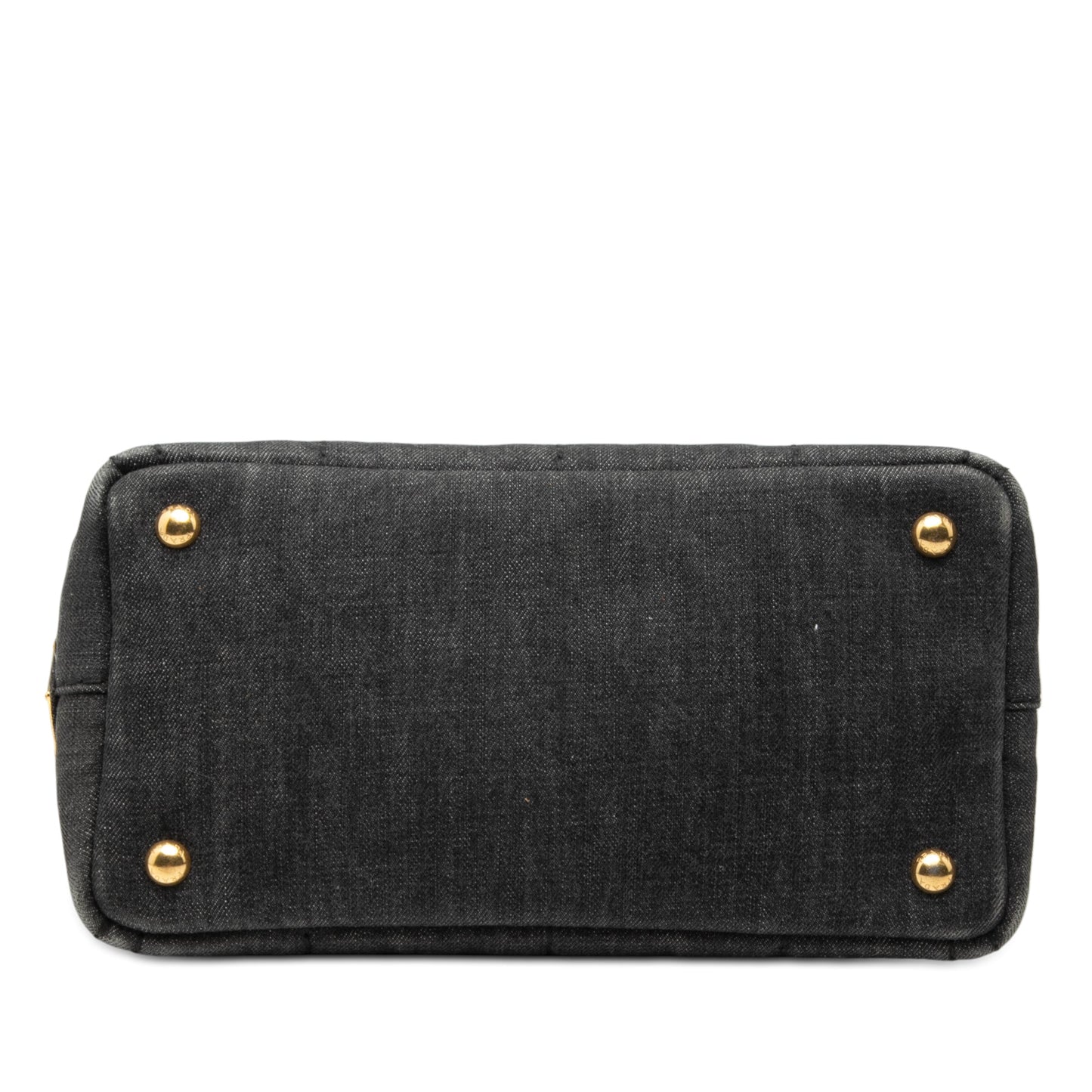 Prada Small Denim Canapa Logo Satchel
