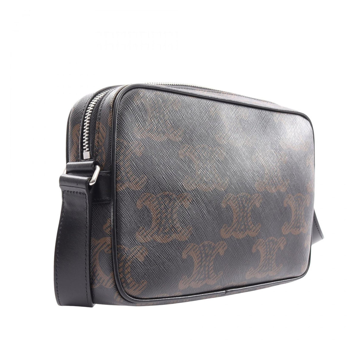 Celine Medium Triomphe Coated Canvas Messenger Bag