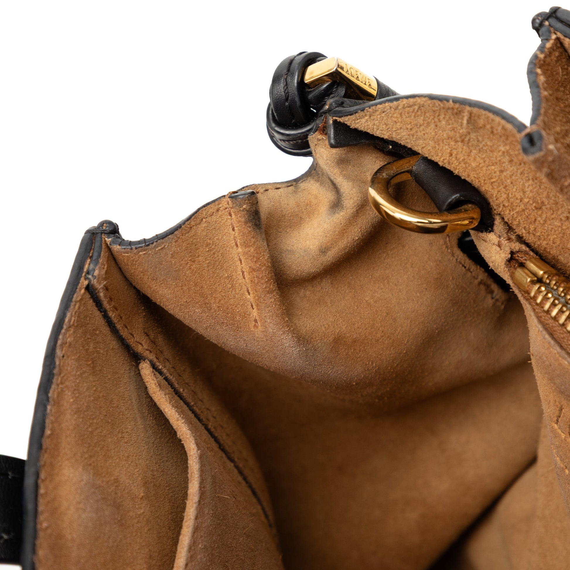 Small Leather Gate Top Handle Bag