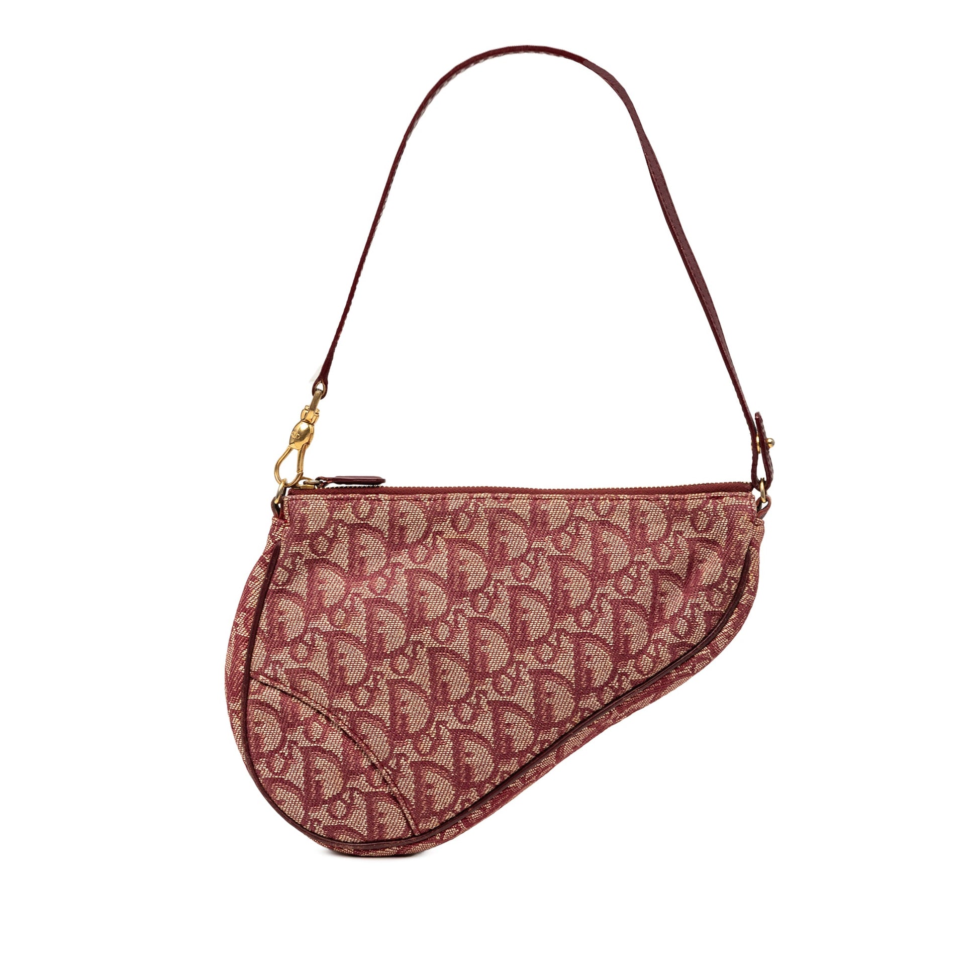 Dior Mini Diorissimo Canvas Saddle Pochette