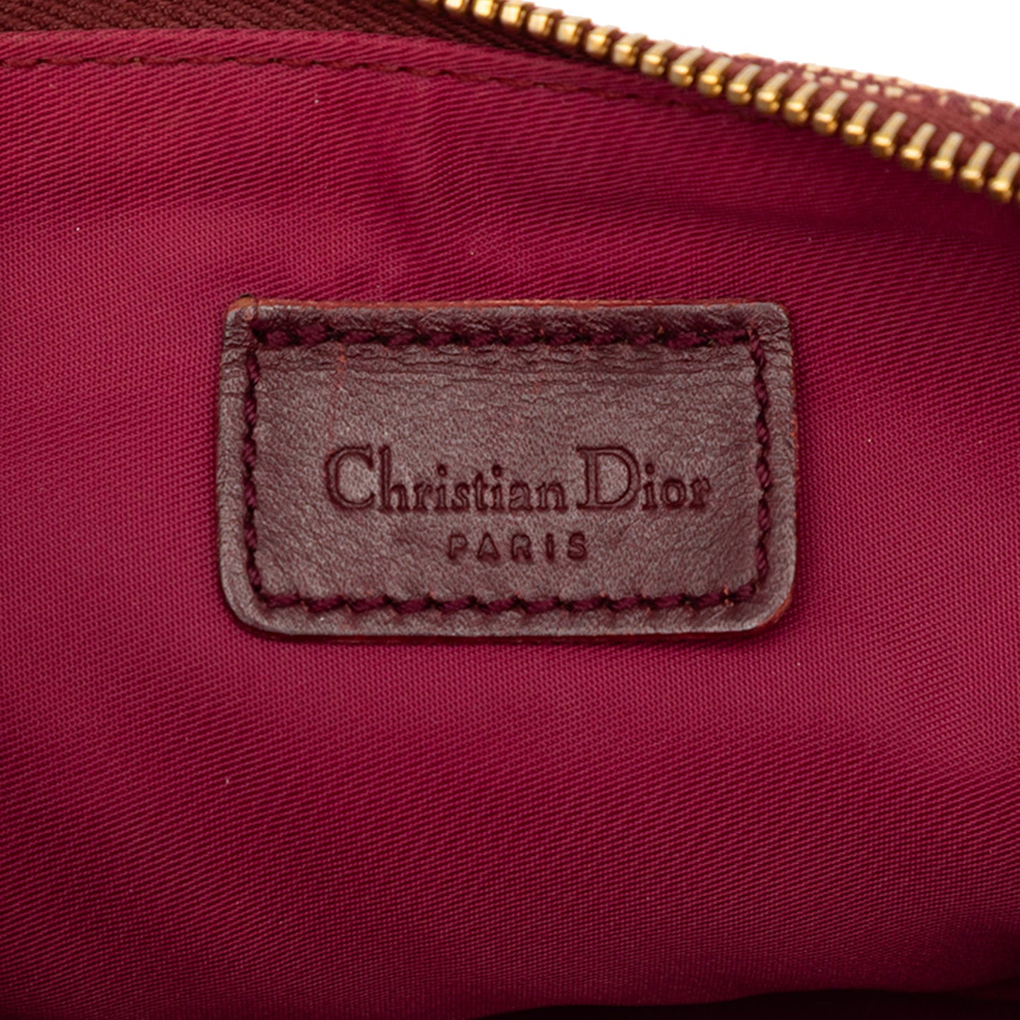 Dior Mini Diorissimo Canvas Saddle Pochette