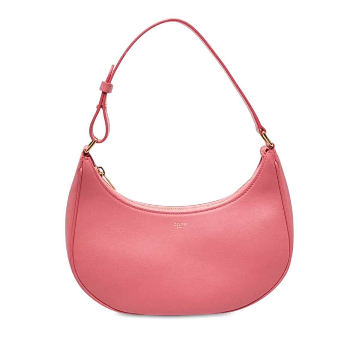 Celine Leather Ava Shoulder Bag — Pink