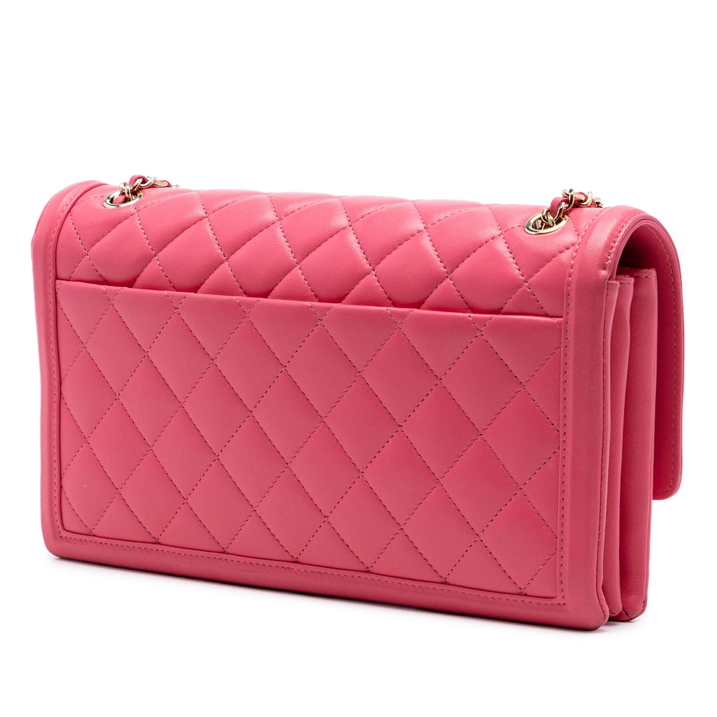 Chanel Medium Quilted Lambskin 3 Compartment Flap