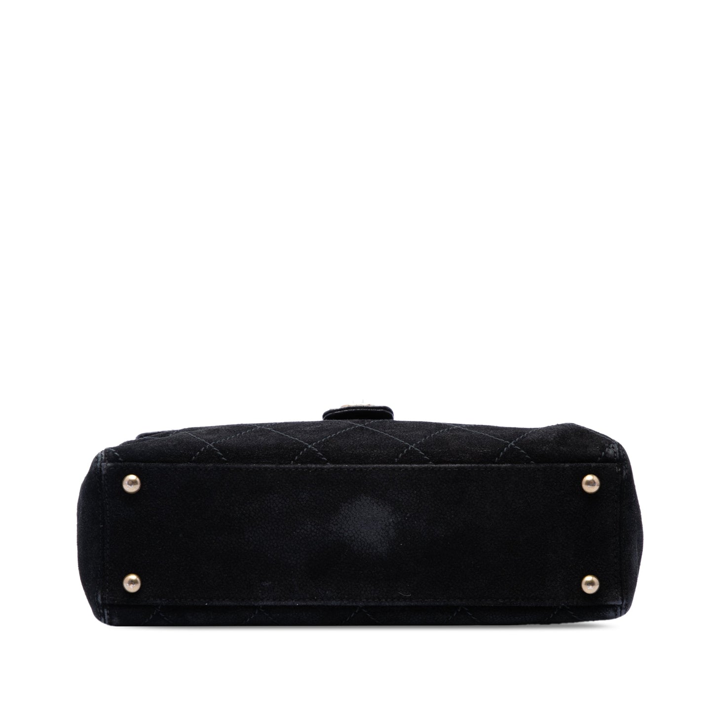 Chanel CC Quilted Suede Wild Stitch Flap