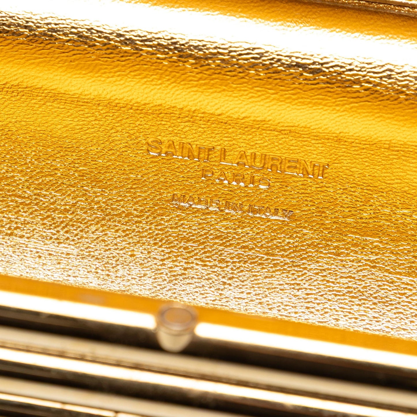 Saint Laurent Ribbed Acrylic and Lambskin Fringe Monogram Opium Box Bag
