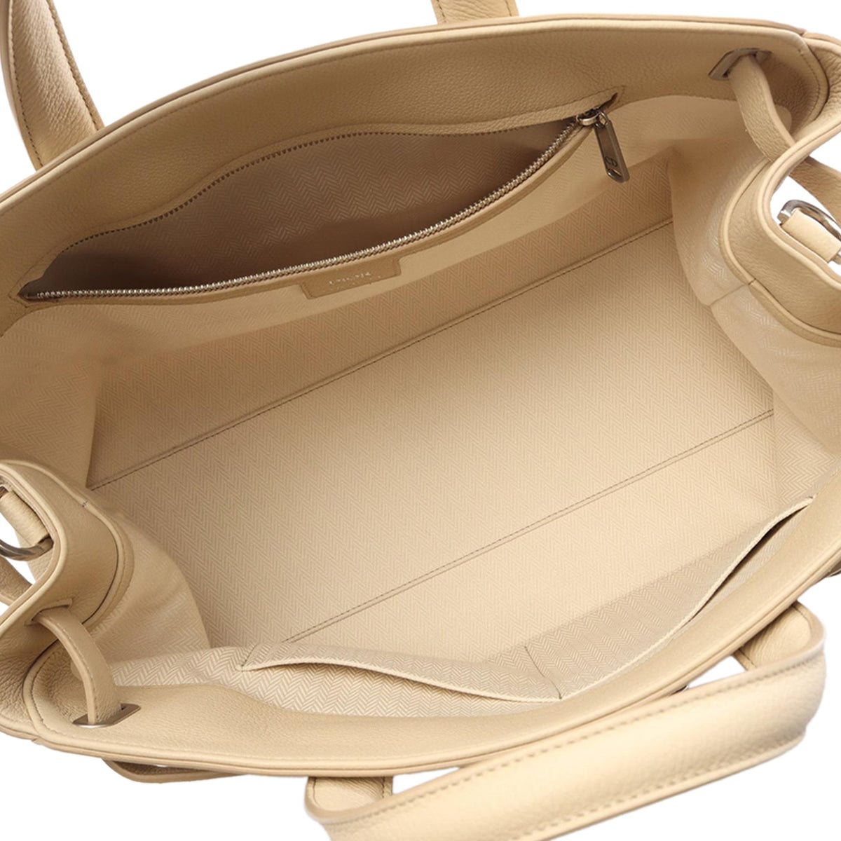 Dior Medium Leather Normandy Tote — Beige