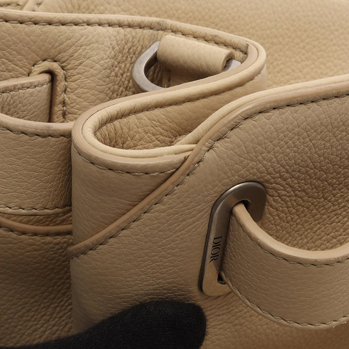 Dior Medium Leather Normandy Tote — Beige