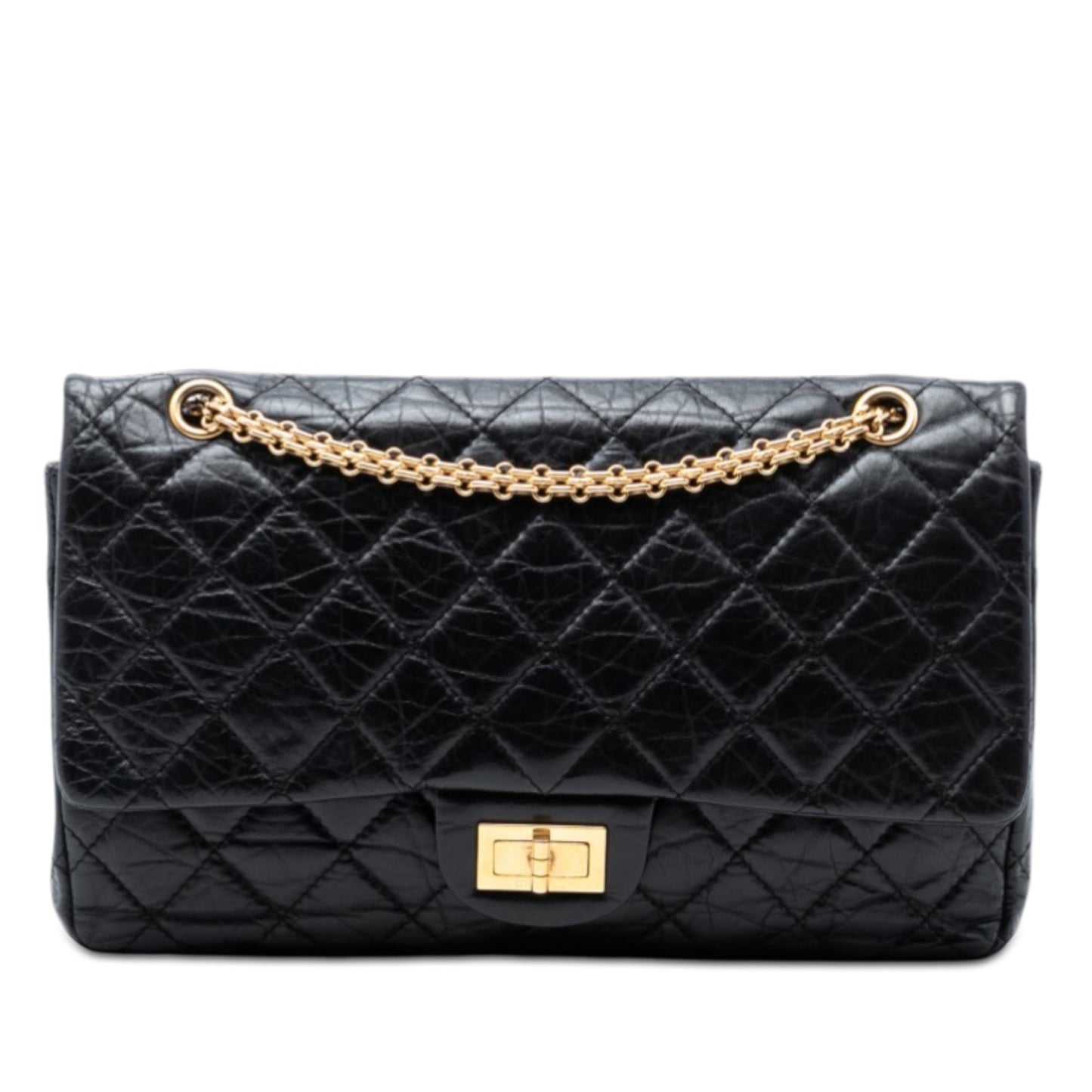 Quilted Aged Calfskin Reissue 2.55 Double Flap 227