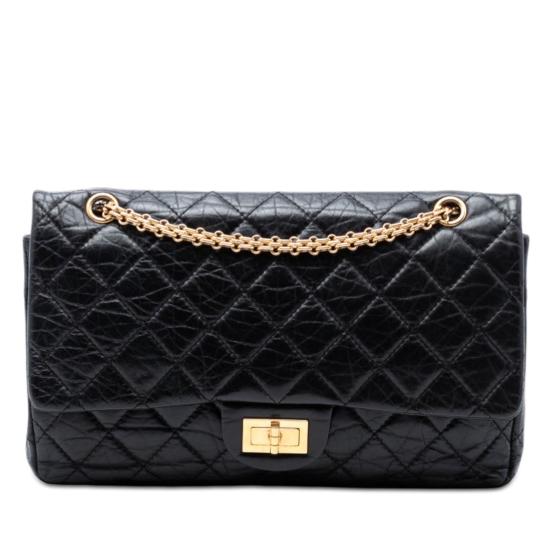 Quilted Aged Calfskin Reissue 2.55 Double Flap 227