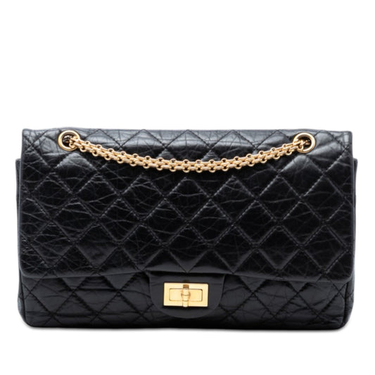 Quilted Aged Calfskin Reissue 2.55 Double Flap 227