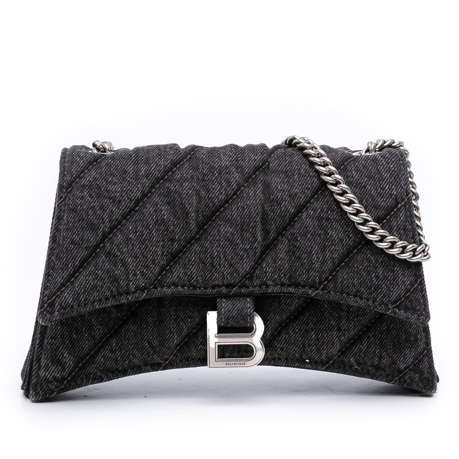 Balenciaga XS Denim Crush Chain Crossbody