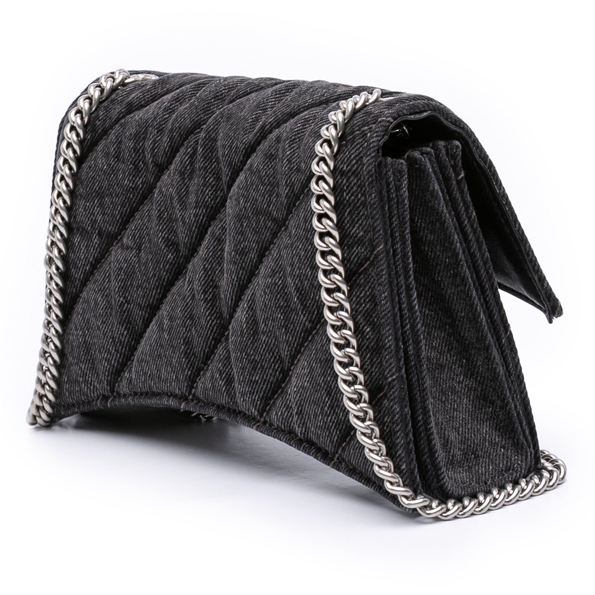 Balenciaga XS Denim Crush Chain Crossbody