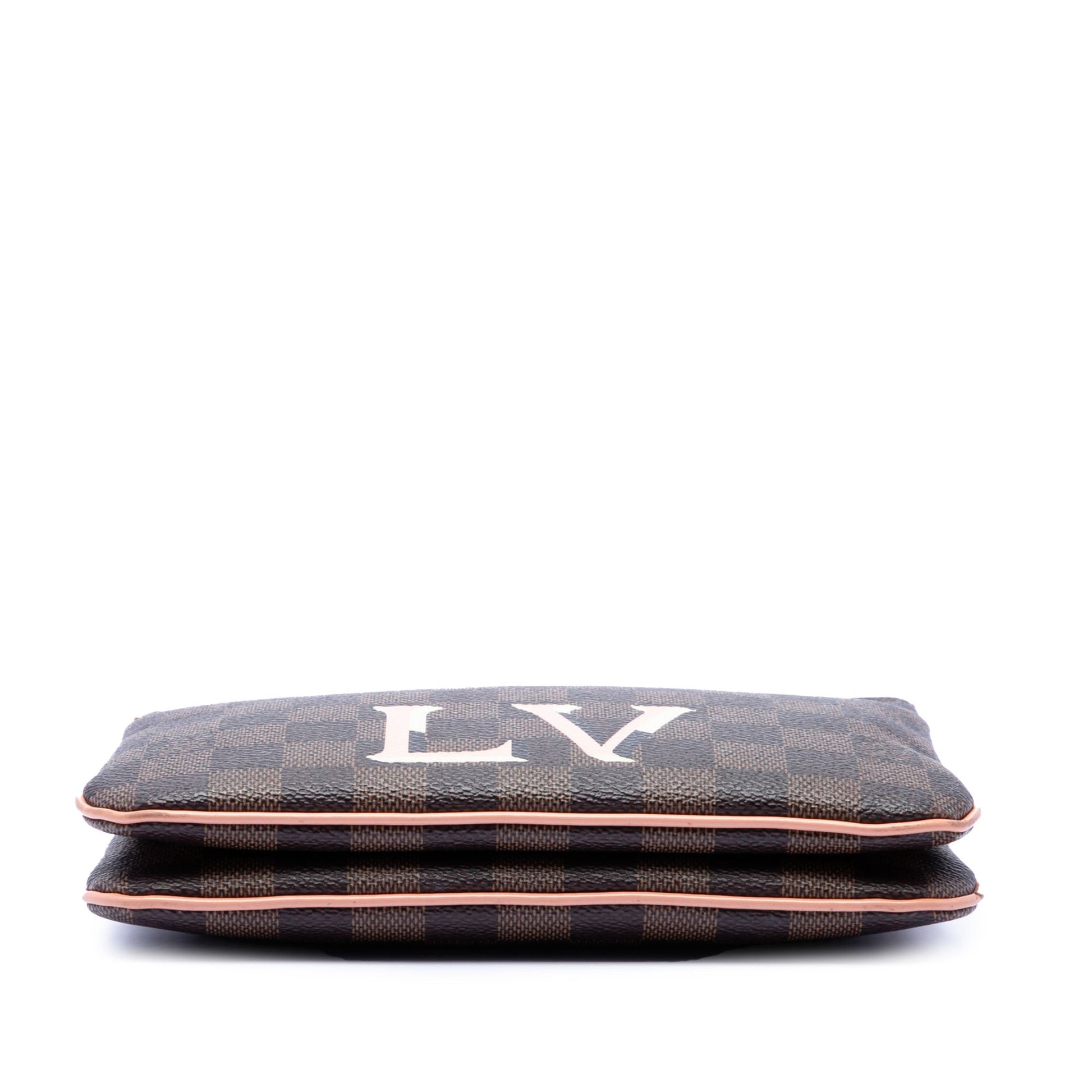 Louis Vuitton Damier Ebene Pochette Double Zip