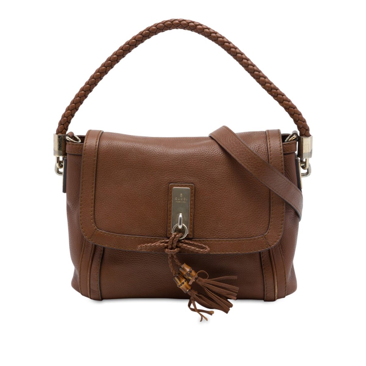 Gucci Calfskin Bella Flap Satchel