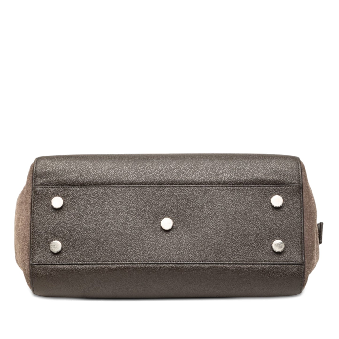 Saint Laurent Small Leather and Suede Rive Gauche Cabas Tote