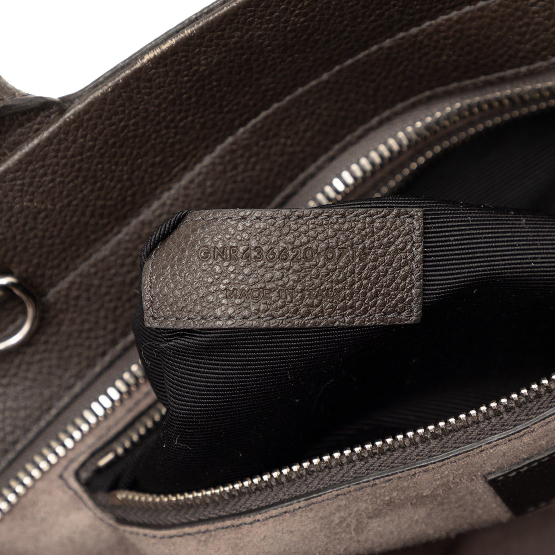 Saint Laurent Small Leather and Suede Rive Gauche Cabas Tote