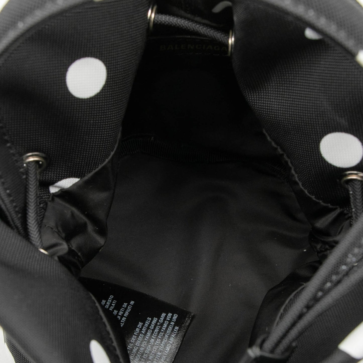 Balenciaga Nylon Dots Wheel XS Bucket Bag
