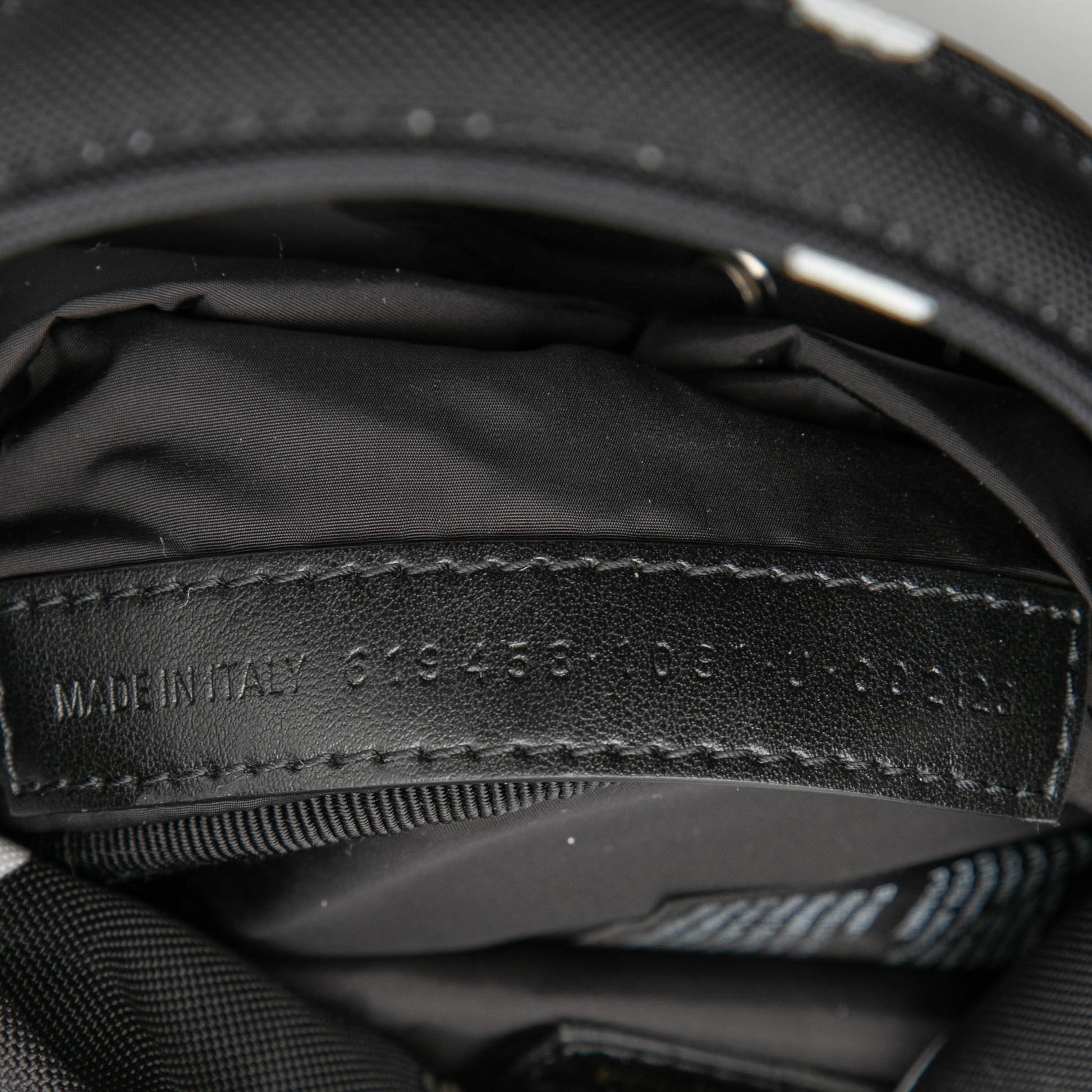 Balenciaga Nylon Dots Wheel XS Bucket Bag