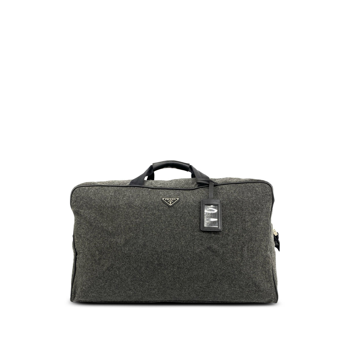 Prada Wool Travel Bag — Gray
