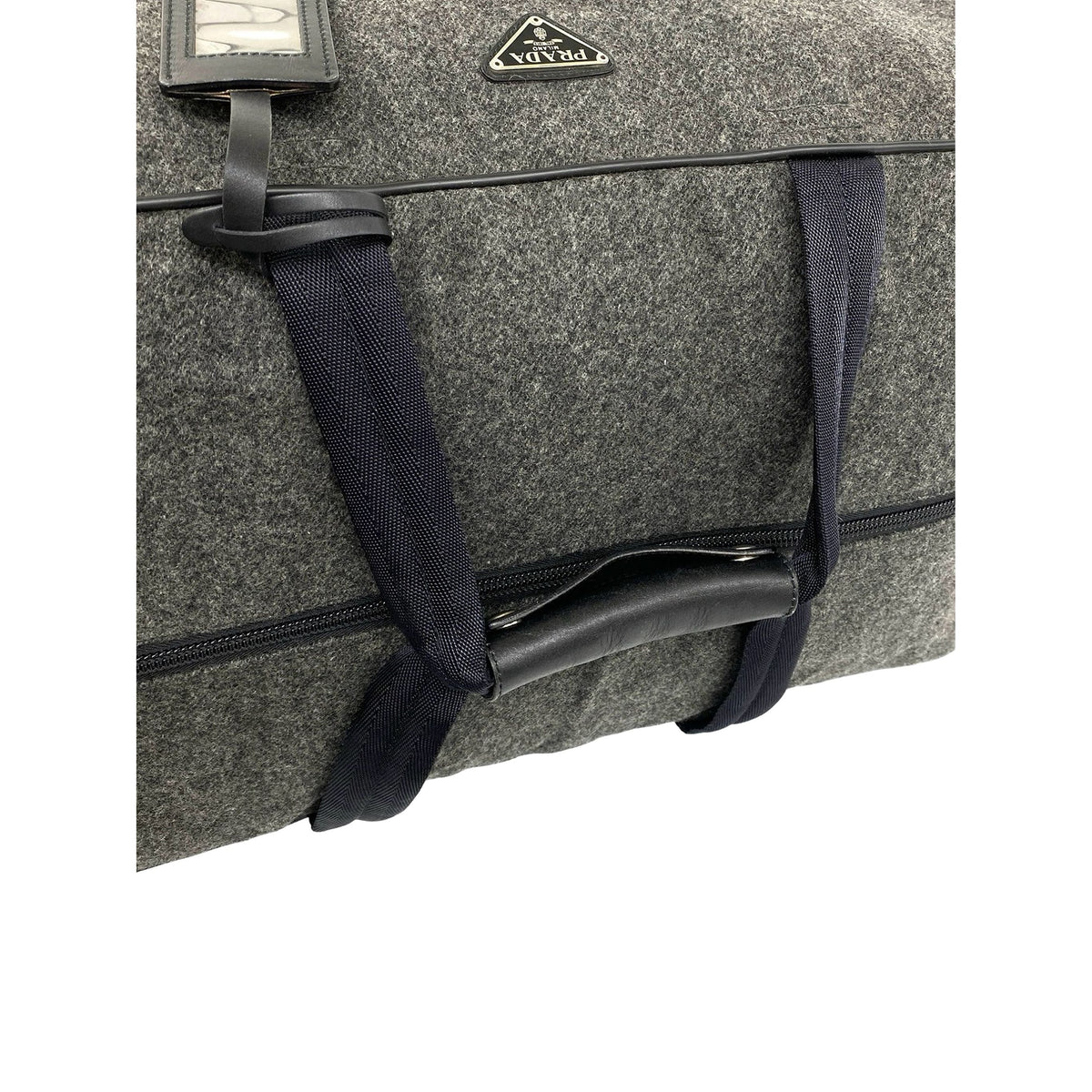 Prada Wool Travel Bag — Gray