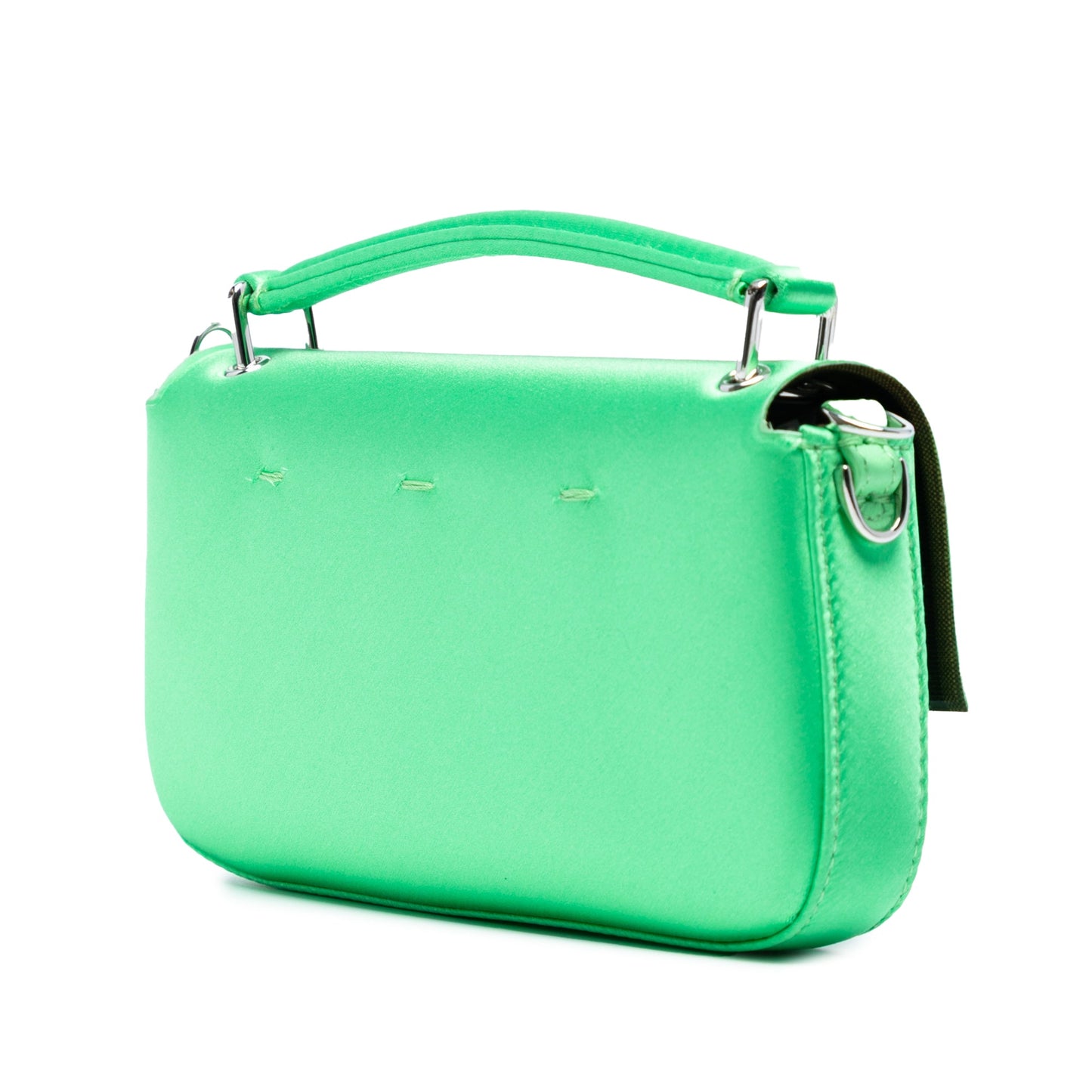 Fendi Silk Baguette Phone Pouch Satchel