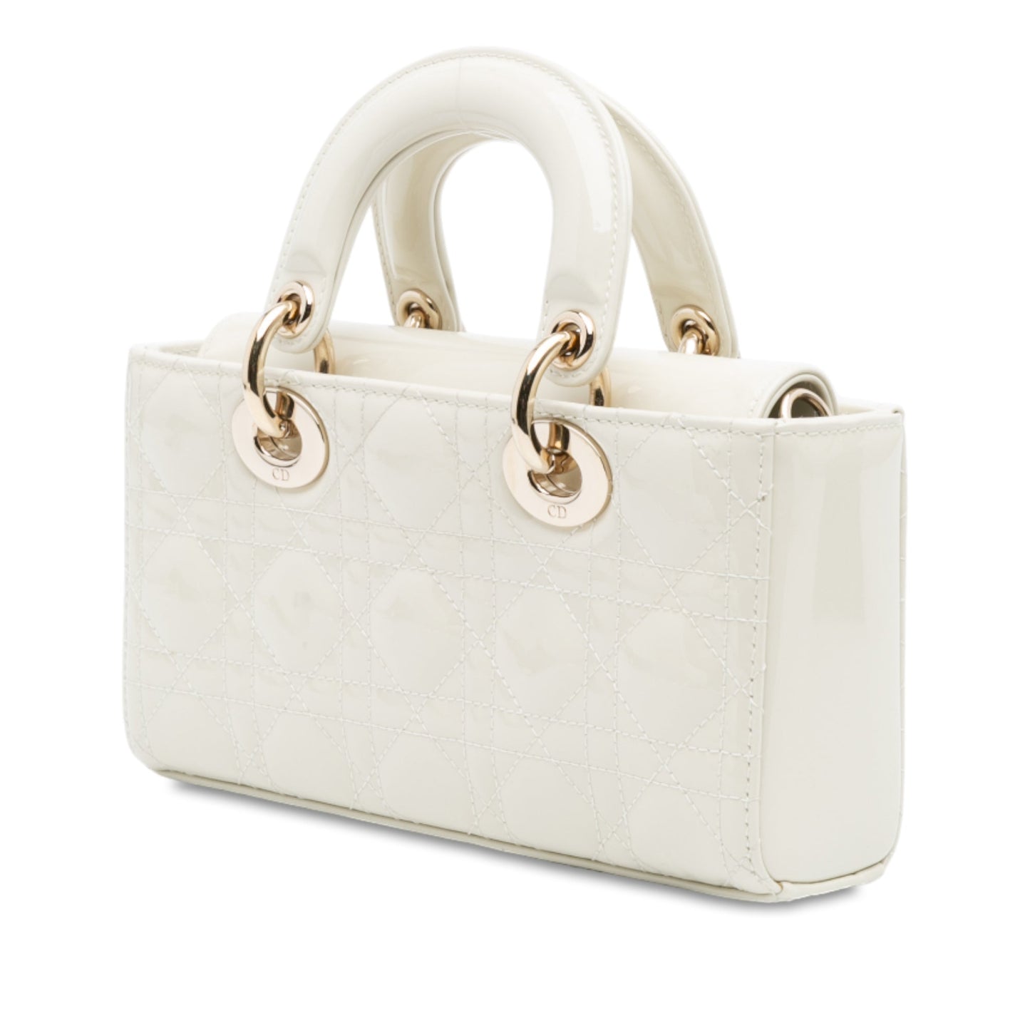 Dior Small Patent Cannage Lady D Joy