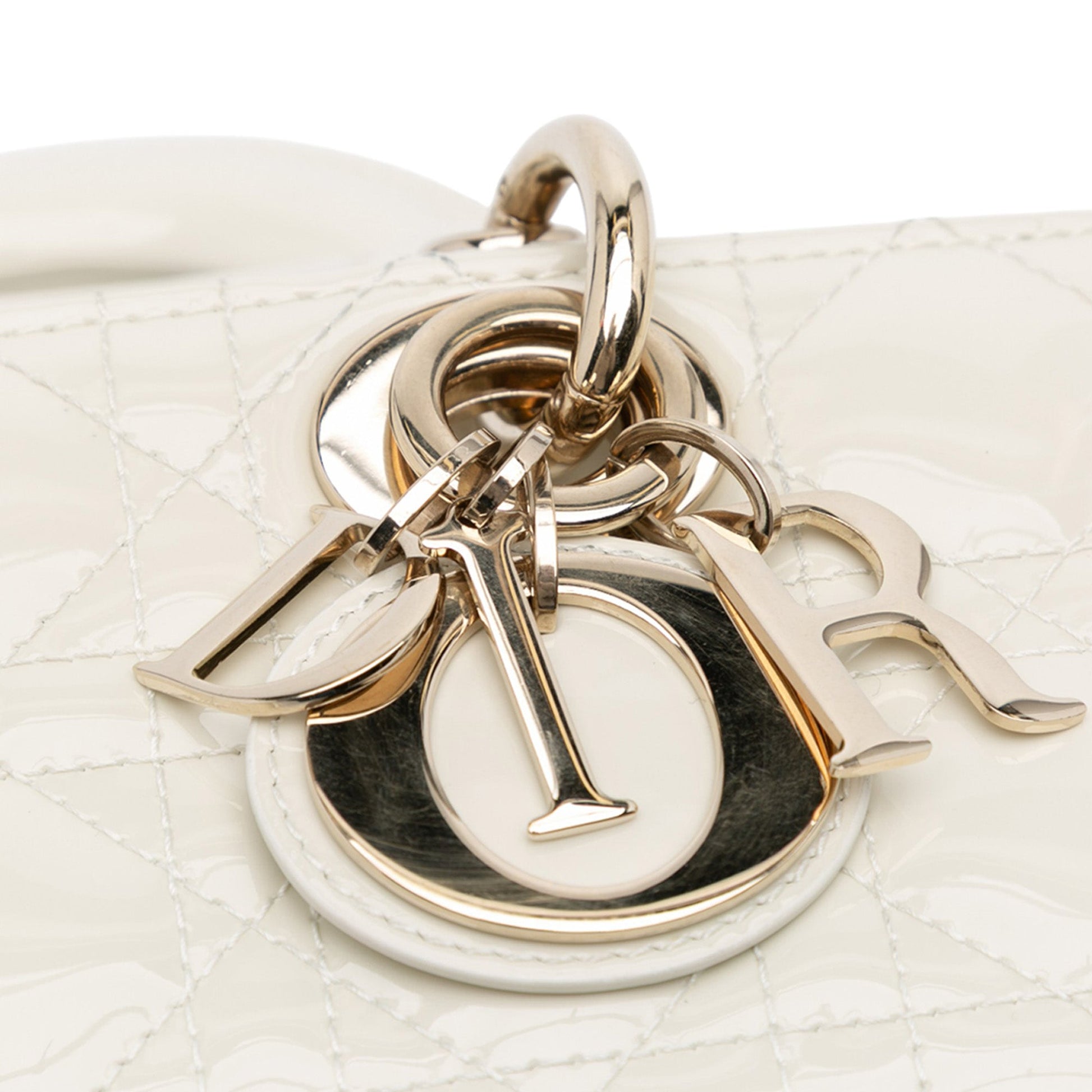 Dior Small Patent Cannage Lady D Joy