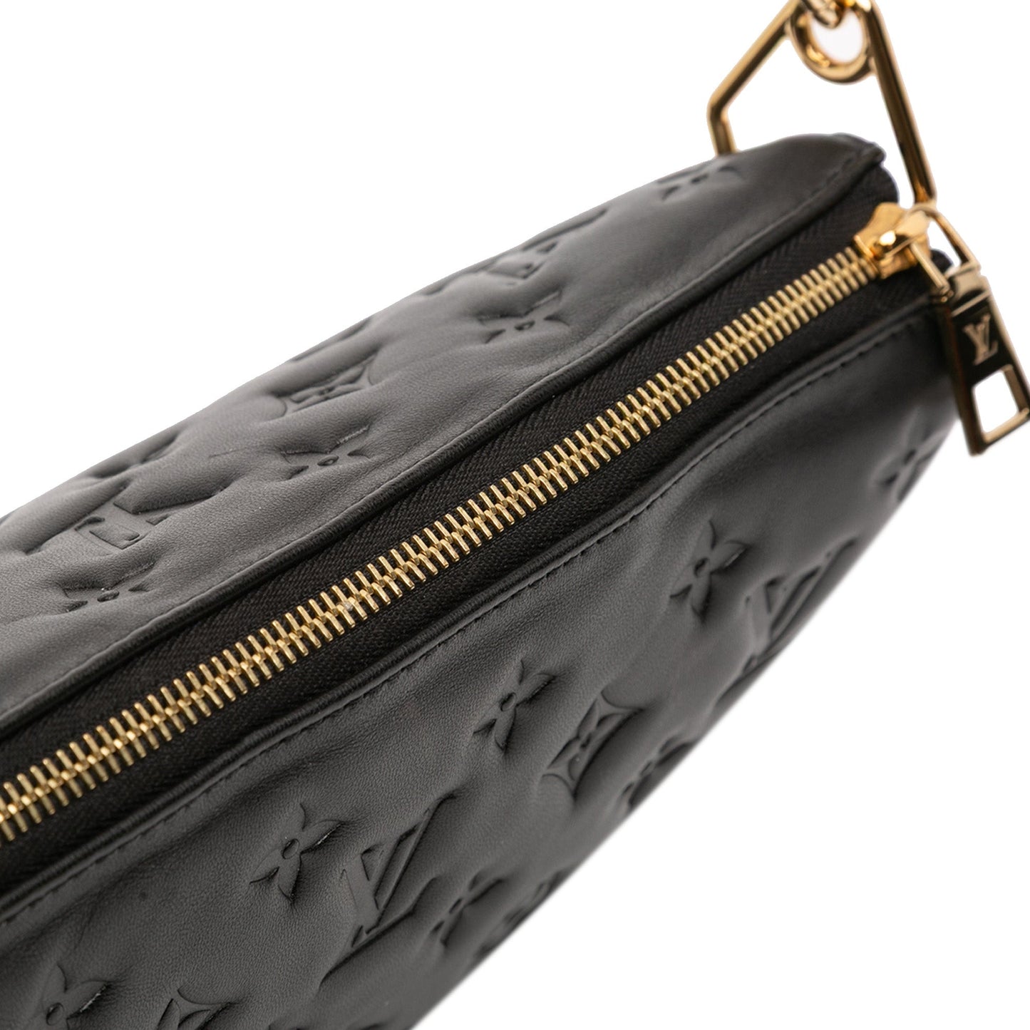 Louis Vuitton Monogram Embossed Puffy Lambskin Coussin PM