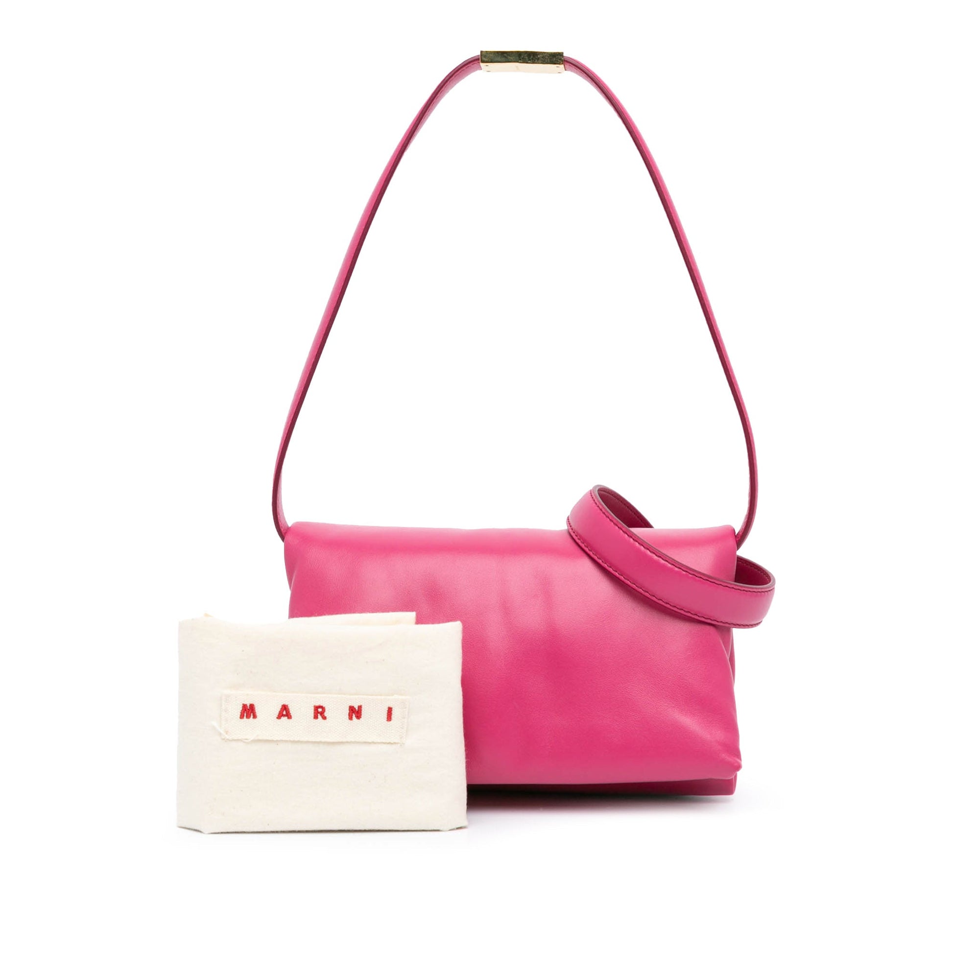 Marni Small Leather Prisma Crossbody