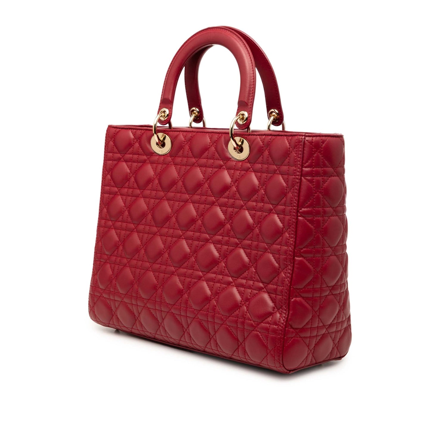 Dior Large Lambskin Cannage Lady Dior
