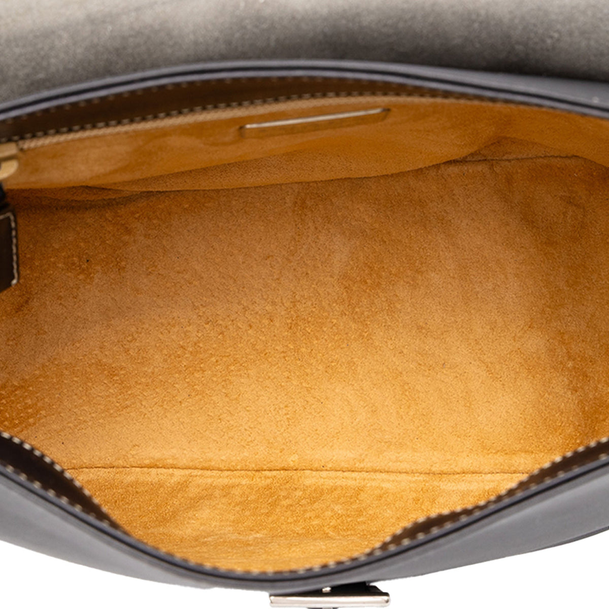Prada Calfskin Buckle Messenger Bag — Black