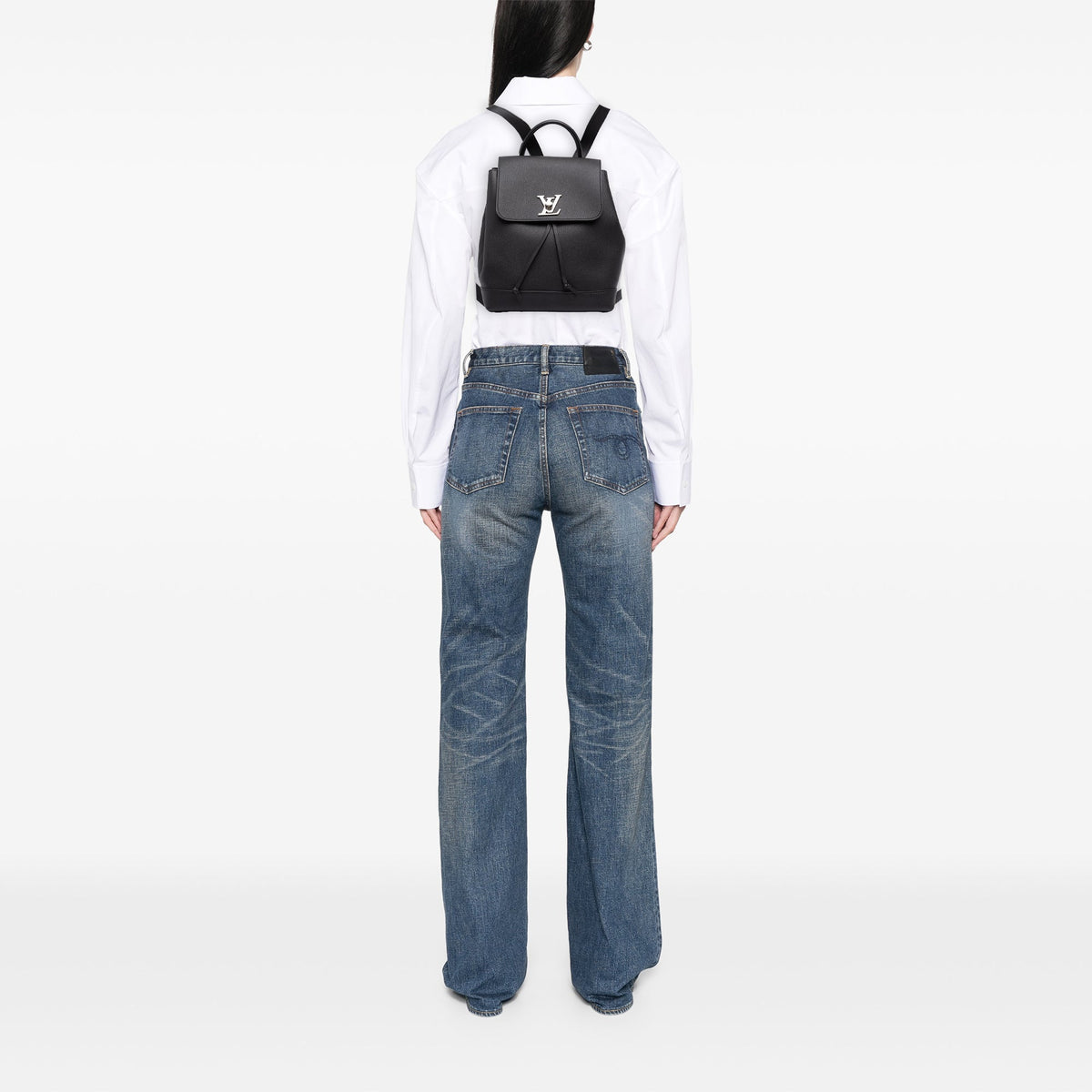 Louis Vuitton Taurillon Lockme Backpack — Black