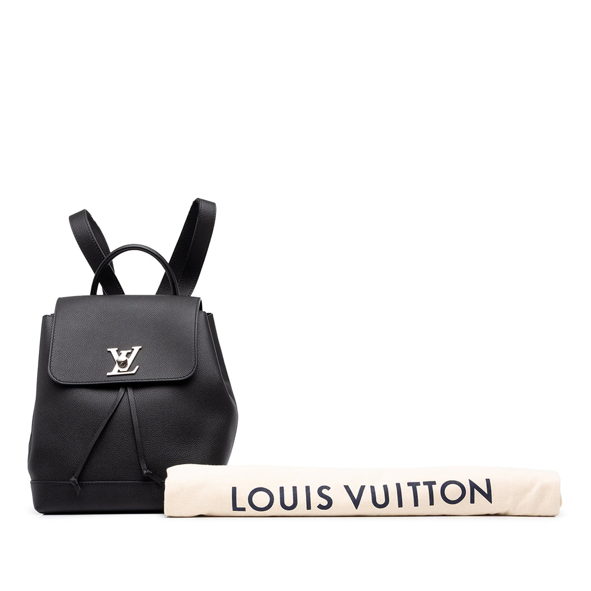 Louis Vuitton Taurillon Lockme Backpack — Black