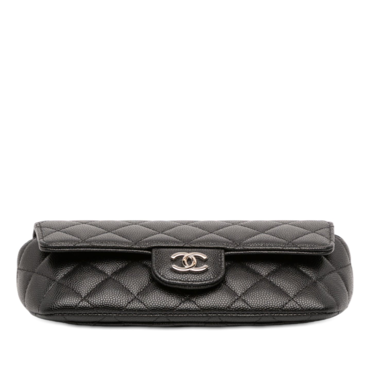 Chanel Quilted Caviar Sunglasses Case with Chain