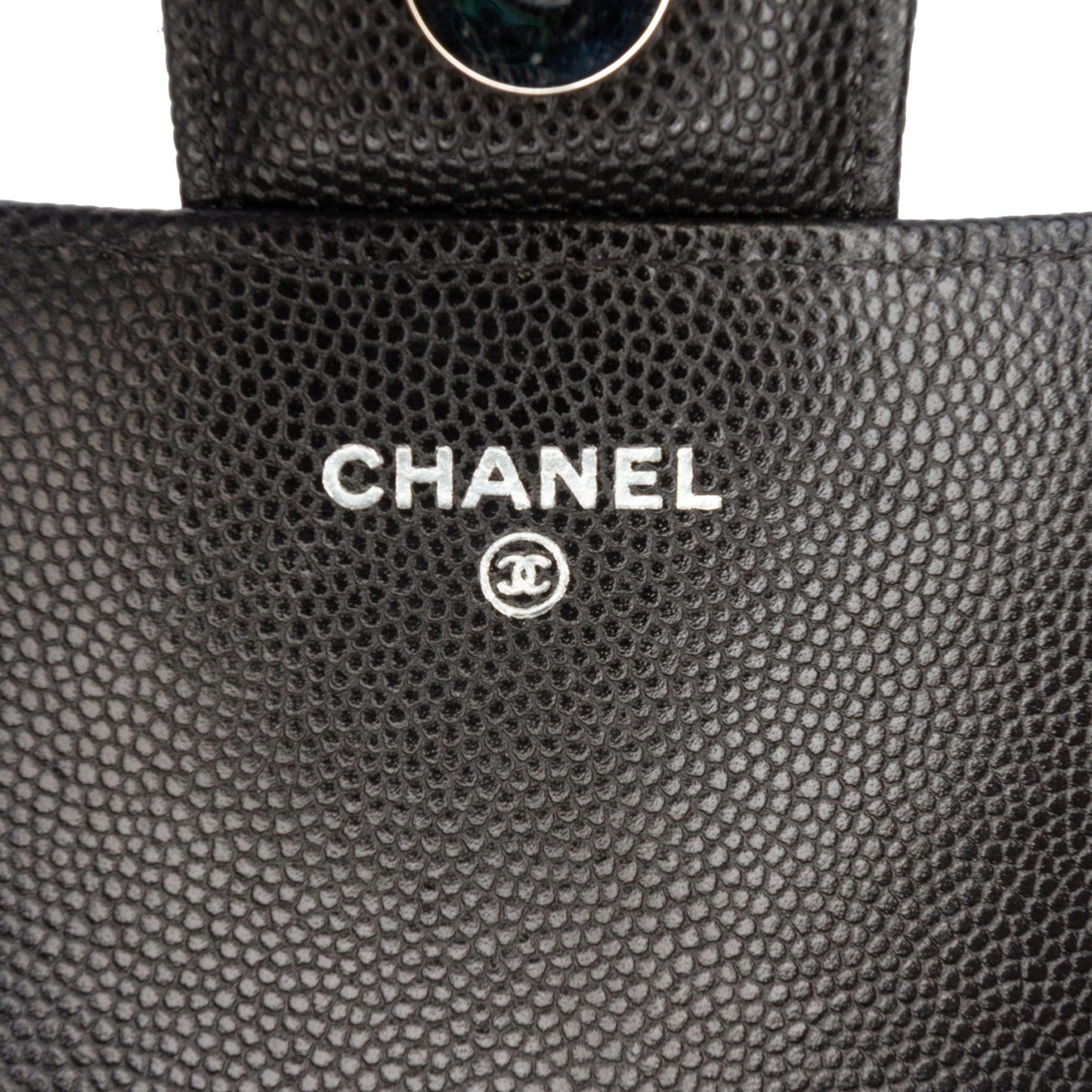 Chanel Quilted Caviar Sunglasses Case with Chain