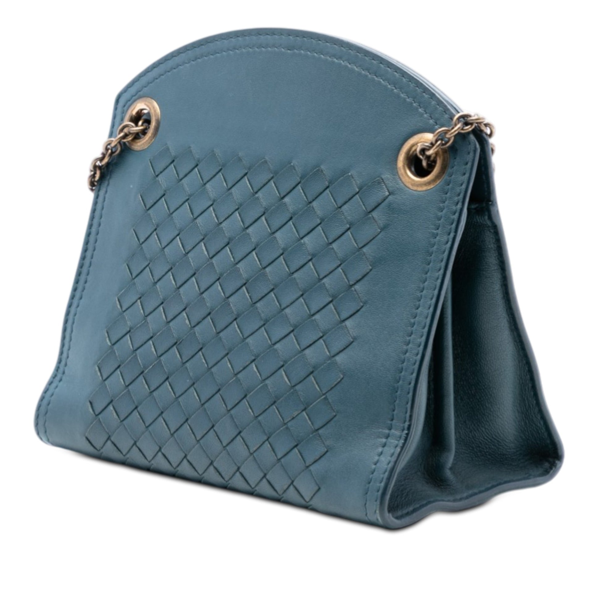 Bottega Veneta Nappa Intrecciato Chain Wallet