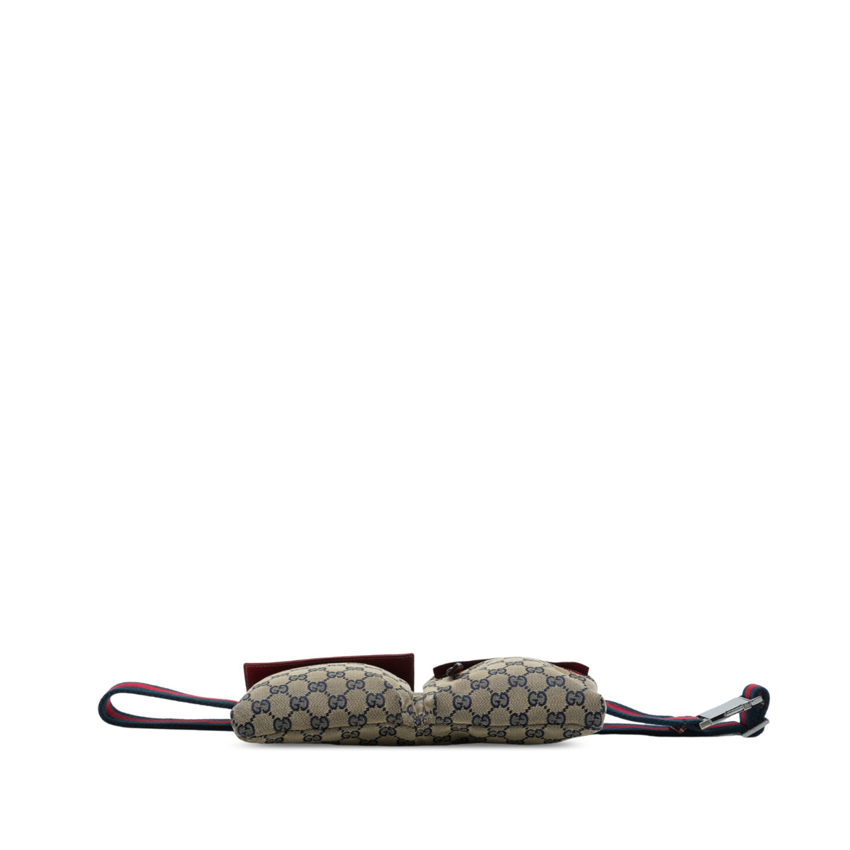 Gucci GG Canvas Web Double Pocket Belt Bag