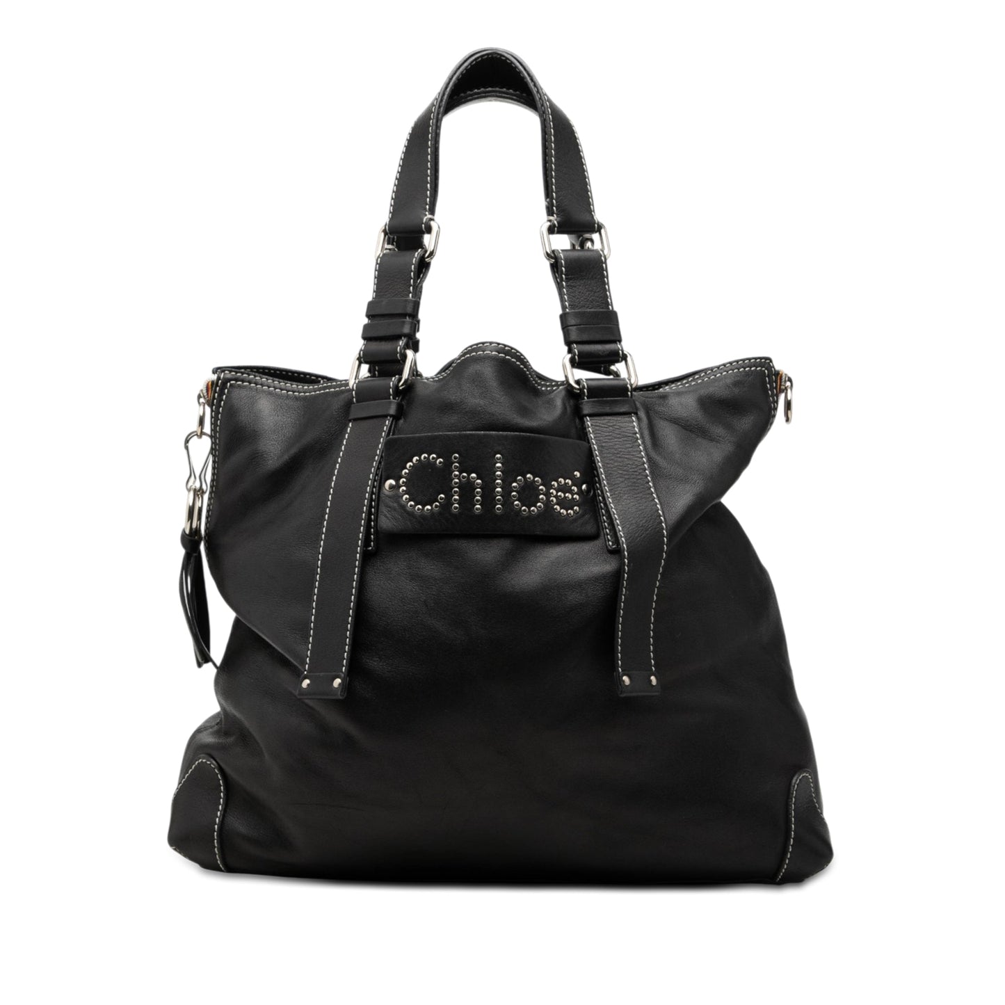 Chloé Lambskin Studded Patsy Tote