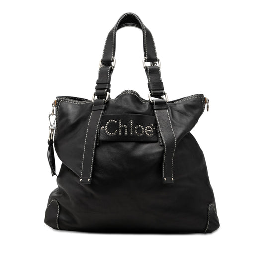 Chloé Lambskin Studded Patsy Tote